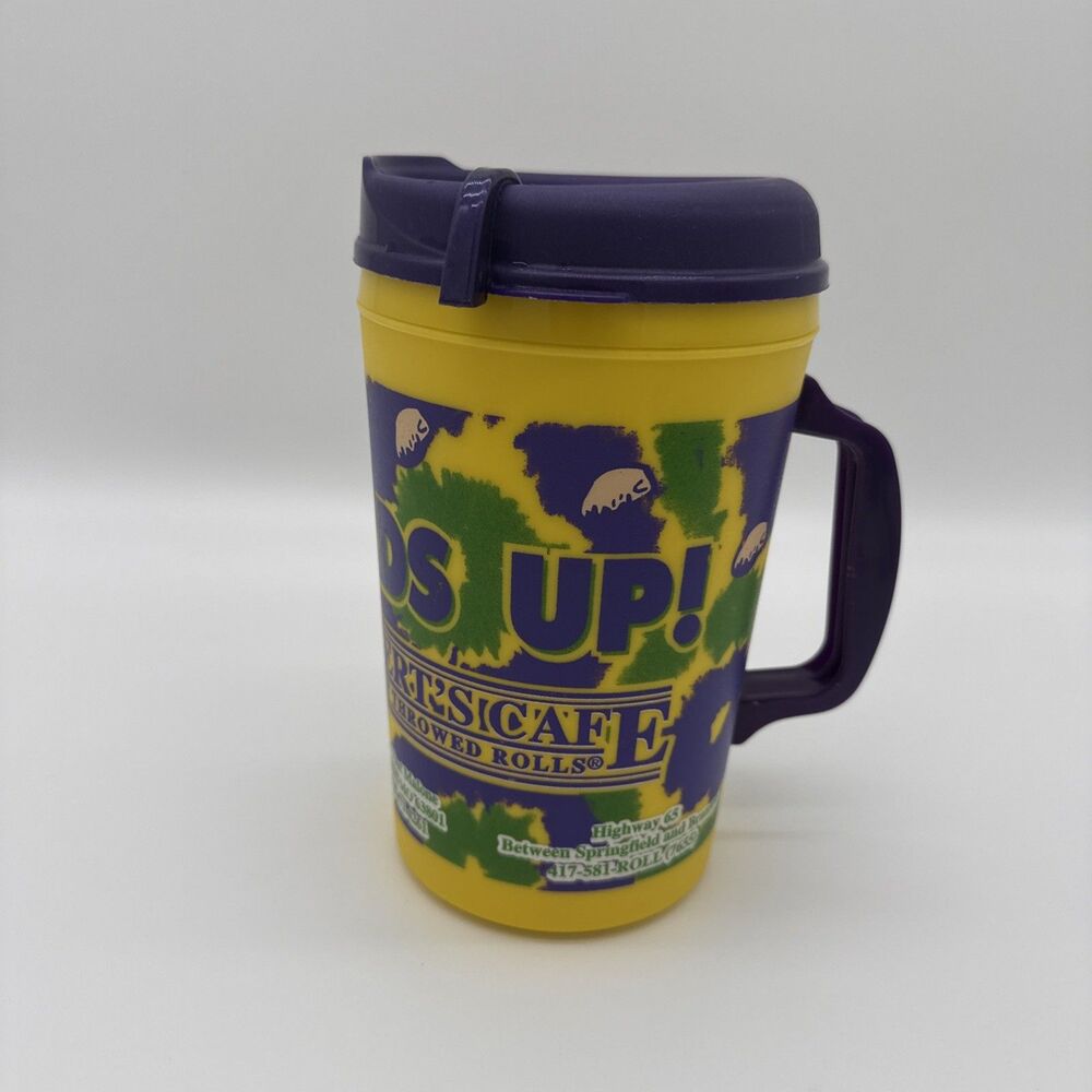 Vtg Lamberts Cafe Insulated Travel Mug 32oz